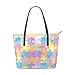Fantazio Sac à main à bandoulière humoristique Motif puzzle coloré