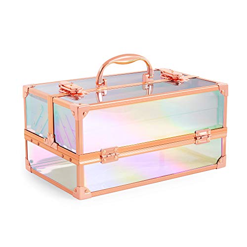 Preisvergleich Produktbild Beautify Große Holographische Kosmetikkoffer Schillernd Eitelkeit Make-up Organisator Schminkkoffer Werkzeugkoffer Stilvoll Geschenk
