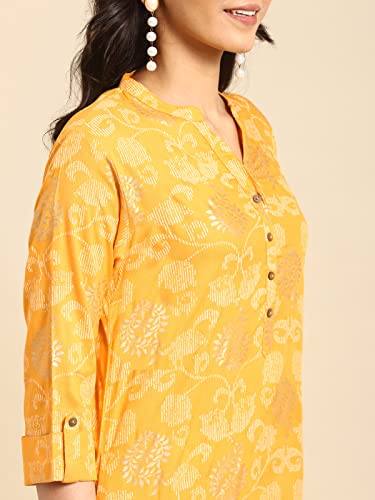 Image of rangita Women Rayon Regular Fit Calf Length Printed Straight Kurti | Kurta