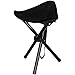 Produktbild SPRINGOS Campinghocker Angelstuhl Picknickstuhl Campingstuhl Outdoor-Klappstuhl Motorrad-Tour Camping-Urlaub Festival-Tour (Schwarz 28x25x35 cm)