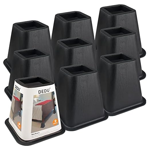 Heavy Duty Bed Risers, 9 Pack Set