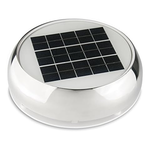 Marinco Stainless Steel 4" Day/Night Solar Vent Cover
