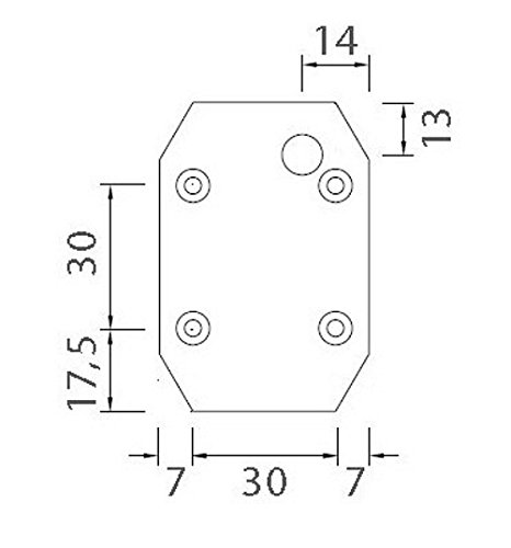 Aspöck 2 x Flexipoint 1 rot mit 0,5 m DC-Kabel + DC Verbinder - 31-6509-067
