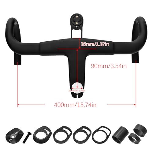 Combo guidon potence carbone antichoc pour éliminer les vibrations sur route - 5