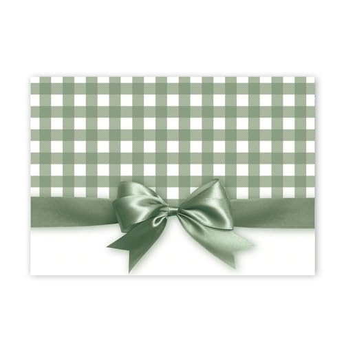 Image of Great Papers! Sage Green Bow Note Card and Envelope, 4.875 inch x 3.375 inch, 24 count (2025018)