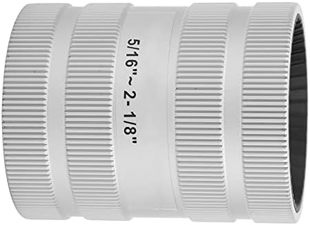 Tube Reamer and Deburring Tool for Stainless Steel Pipes, 5/16" (8mm) to 2-1/8" (54mm) Diameter Range, Professional Burr Removal and Chamfering Tool
