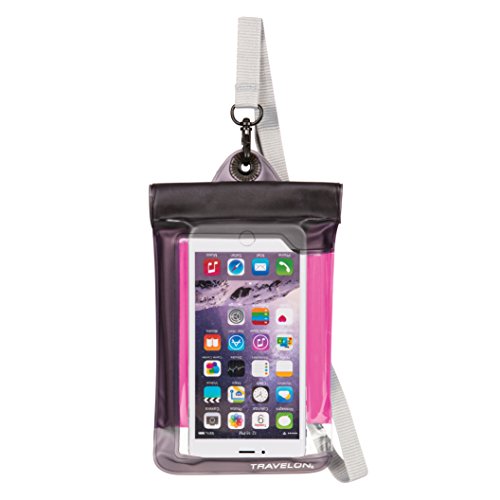 Travelon Waterproof Smart Phone/Digital Camera Pouch, Pink, One Size