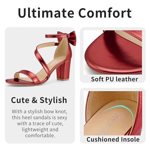 Image of Reimferce Womens Comfortable Heels for Wedding: No Blisters & Sore Feet by 40% Better Shock Absorption During Wedding - 8-Hour Keeping Pain-Free for Brides & Bridesmaids