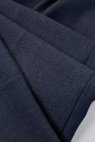 Image of SNITCH Men Casual Trousers| Baggy Fit Mid Rise Solid Plain Front Style | Breathable Cotton Blend & Lightweight Linen Fabric for Summer & Everyday Outings