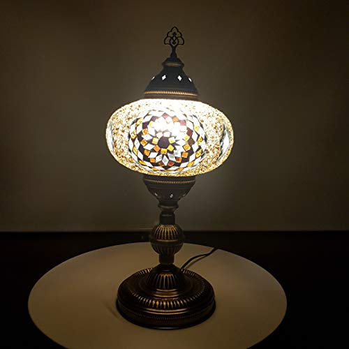 Renas Orientalische Mosaiklampe XL ( 55 cm ) / Türkische Nachttischlampe aus Mosaik / Orientalische Nachttischlampe XL… – Bild 3