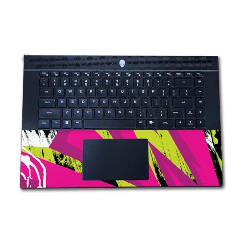 Image of Laptop Skin Compatible with Alienware M16 R2 (2024) - Grunge Magenta - Premium 3M Vinyl Protective Wrap Decal Cover - Easy to Apply | Crafted in The USA by MightySkins