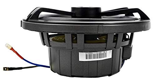 Image of KICKER (2) 45KM654L 6.5 inch 390w Marine LED Speakers w /Charcoal with White Grilles KM65 Bundle with Pair Rockville MAC65W 6.5 inch White Aluminum Wakeboard Tower Speaker Pod Enclosures