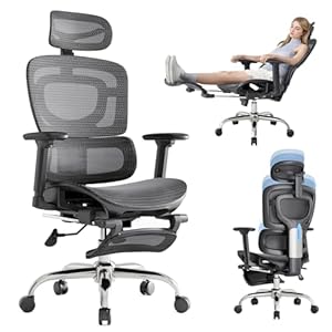Ergonomic Office Chair Office with Adaptive Lumbar...