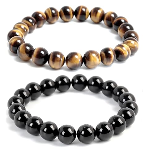 Pulseras de Cuentas Protectoras de Piedra Natural para Hombre y Mujer miniatura 1