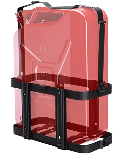 Racewill 2024 Upgrade Jerry Can Mount Holder: Lockable Jerry Gas Can Holder Rack, 5 Gallon (20 Liter), Reinforced Welding