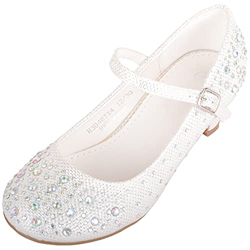 Chaussures à Talons pour Enfants Filles Paillettes Strass Mariage