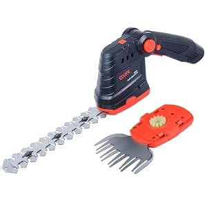CCLIFE Grasschere Heckenschere 2in1 Akku 10, 8V 120/200mm Garten