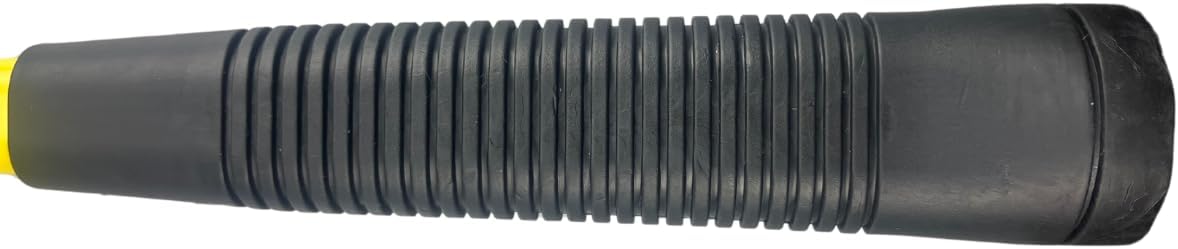 12.5" (31.8 cm) 4-In-1 Interchangeable Mallet | 1.5" (3.8 cm) Head Diameter | Steel, Nylon, Plastic, Brass Heads | Ergonomic Rubber Grip