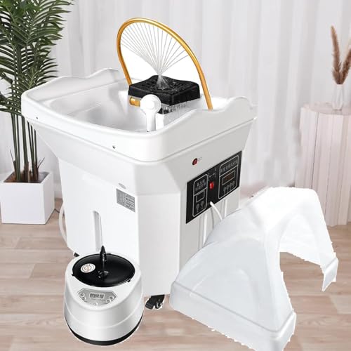 Head - Equipo de spa con fumigación y terapia de luz, almacenamiento de agua de 60 L, ideal para camas de spa y uso en salones de belleza