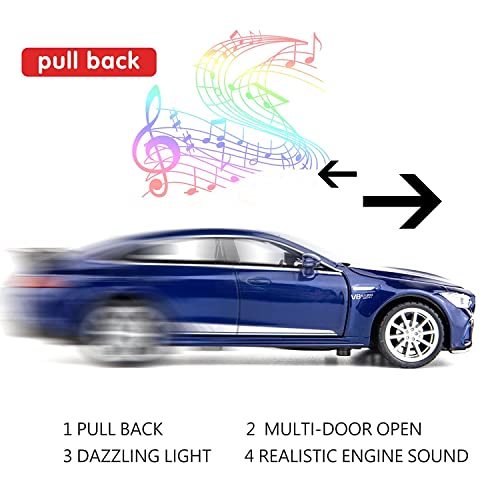 Image of BlackZone1:32 Compatible for Marceedes AMGG GT63 Toy Car Metal Pull Back Diecast Car with Openable Door and Sound Light, Gifts Toys for Kids【 Blue 】
