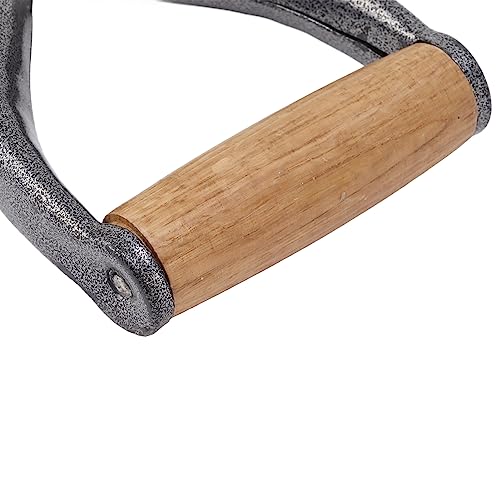 Ersatz Schneeschaufel D Griff, 31mm Innendurchmesser Eisen Spaten Schaufel Griff Handschutz Griff für Graben, Rechenwerkzeug(Silber)