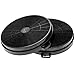 Produktbild vhbw 2x Filter Aktivkohlefilter kompatibel mit Siemens LC45620, LC45620SG, LC45650, LC45650SD, LC45650SG, LC45651 Dunstabzugshaube, Kohlefasern