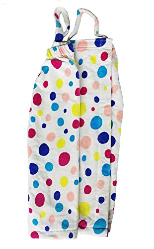 By Lora Girls Bath Terry Wraps, Multi-Color, Medium #TOP27