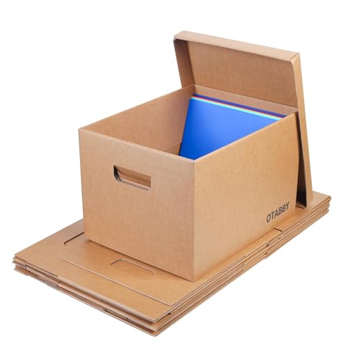 File Storage Boxes with Lids Photo Storage Letter/Legal Size 4-pack