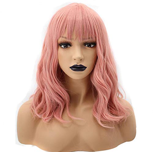 Perruque rose cosplay anime pour changer de tête sans abîmer vos cheveux