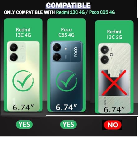 Image of COVERBLACK Rubber Silicone Back Cover for Poco C65 - Transparent