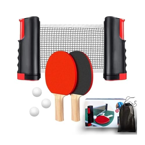 Racchette Ping Pong Con Rete Ping Pong Da Tavolo Retrattile, Interni Ed Esterni