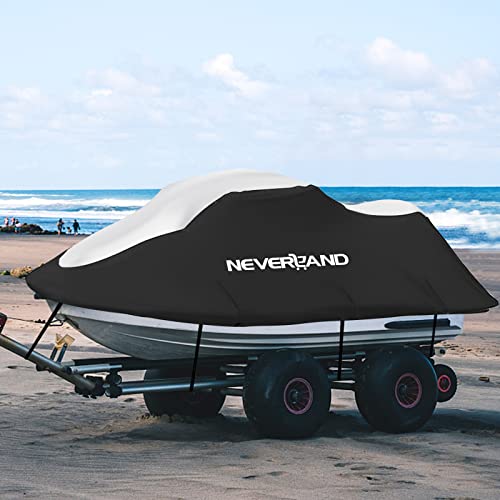Neverland Jet Ski Cover 3 Seats Heavy Duty Waterproof 210D With 2 Air Vent Marine Grade Uv Resistant Fits Yamaha Sea-Doo Up To 120" #TOP3