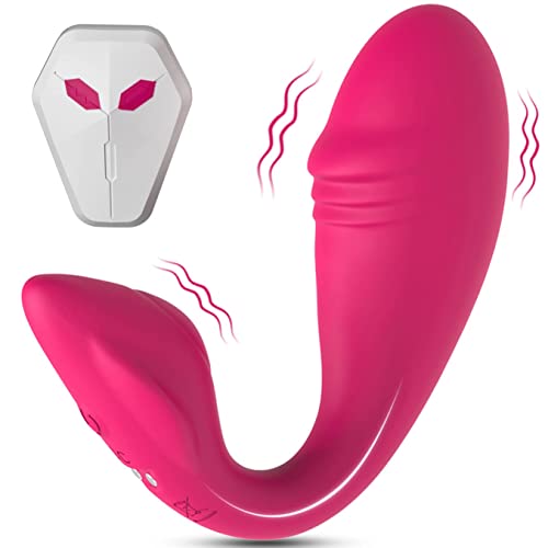 Sex Toys Wearable Clitoral and G Spot Vibrator for C & G Spot Dual Stimulation, Flaffy 26ft Remote Control Adult Sex Toys with 9 Vibrating Modes, Clitoral Stimulator for Women and Couple (Pink)