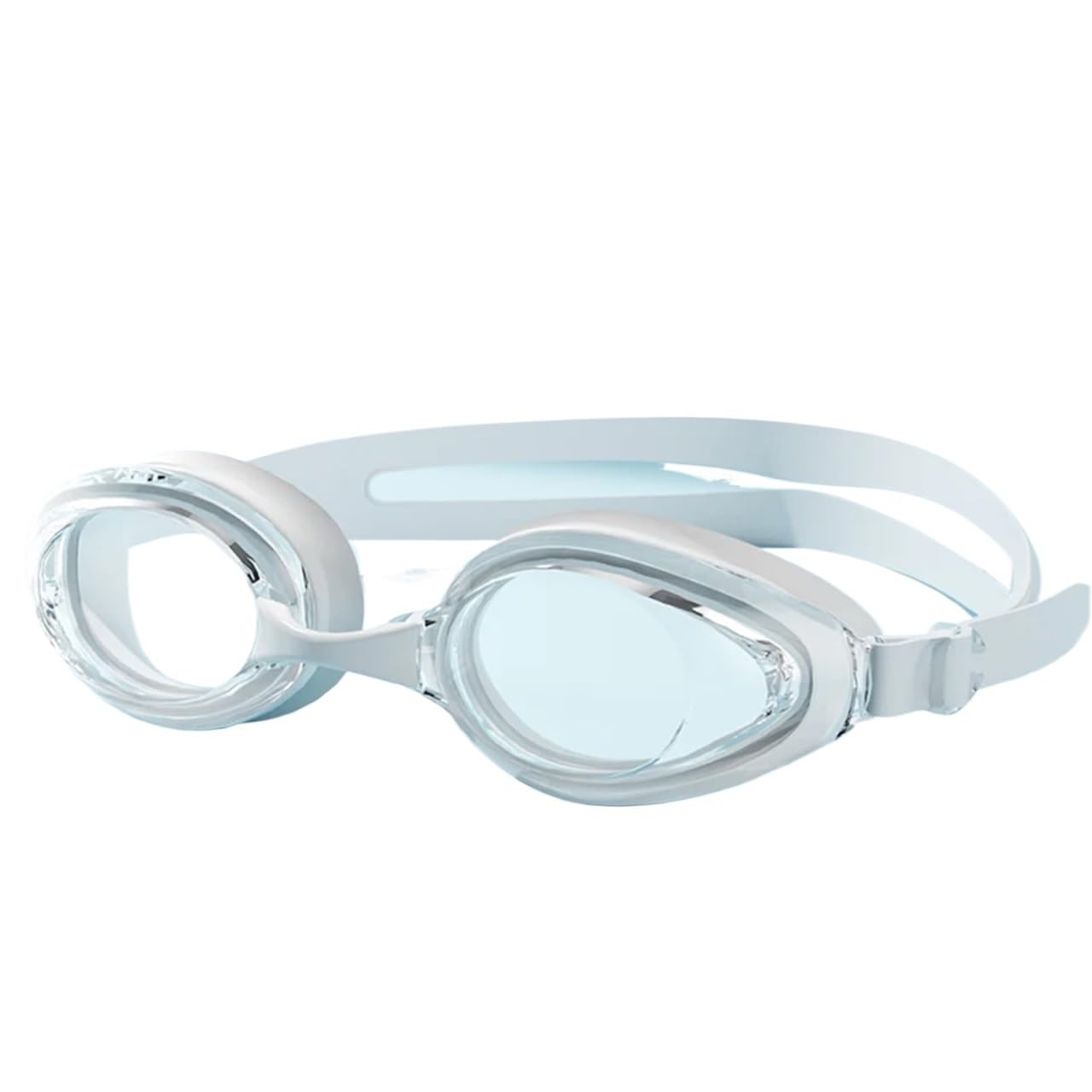 JUANYAO Occhiali Da Nuoto Occhialini da nuoto Occhialini da nuoto antiappannamento professionali impermeabili unisex for adulti Uomini Donne Per Il Nuoto(White Clear Lens)