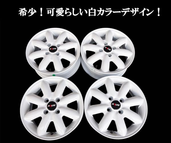 k*様 ホワイト 軽自動車 5ドア アルミホイール Amazon | MOTOFUTURE 軽自動車 14インチ アルミホイール 白