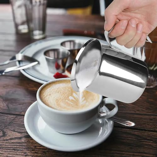 Milk-Frother-Manual-Frother-14oz400ml-Milk-Frothing-Pitchers-Stainless-Steel-Coffee-Milk-Foamer-Milk-Creamer-Frother-Latte-Cappuccino-Foam-Pitcher-Manual-Milk-Creamer-With-Handle Milk Frother Manual Frother 14oz400ml Milk Frothing Pitchers Stainless Steel Coffee Milk Foamer Milk Creamer Frother Latte Cappuccino Foam Pitcher Manual Milk Creamer With Handle