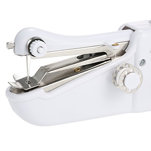 Decdeal Anself Handheld Portátil Mini Máquina De Costura Elétrica Doméstica Sem Fio Ferramenta de Po