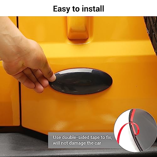 Image of Hoolcar Overlay Tailgate Emblem Rear Door Emblem Badge Cover Trim Exterior Accessories Compatible with Ford Bronco, Bronco Sport 2021-2023, Smoked Black