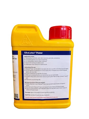 Image of SIKA - SikaLatex Power - Concentrated multipurpose polymer for waterproofing and reparing mortars - 500g (Pack of 2)