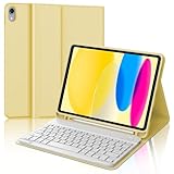 Angle de Vision Réglable: Le Clavier Sans Fil Bluetooth pour iPad 11/10ème est détachable et facile à utiliser. iPad 11/10ème coque pour soutenir la tablette dans trois angles de vue différents en mode paysage, Parfait pour travailler, écrire ou regarder des vidéos au bureau, à l'école, en voyage et à la maison.