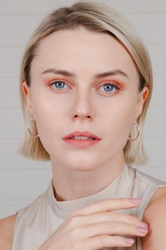 Hoops & Loops 925 Sterling Silver 2mm Oval Click-Top Hoop Earrings for Women, Sizes 15mm 20mm 25mm 30mm 35mm 40mm2