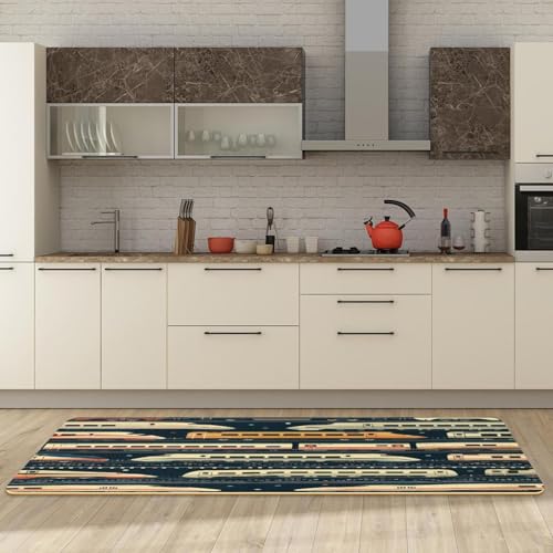 Alfombrillas de cocina lavables VAPOKF alfombra absorbente y antideslizante 2 uds 5