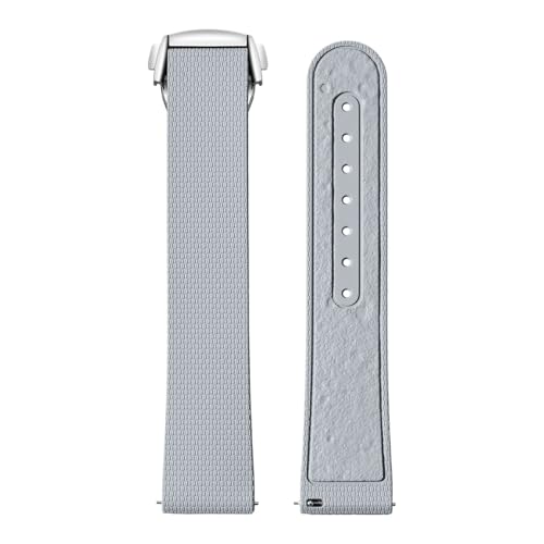 Omega X Swatch MoonSwatch 20mm FKM NCbN[X Y fB[X jo[TpvohANZT[ɑΉ(Grey-Silver buckle)