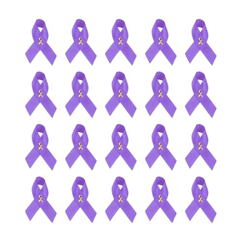 Image of 1 /2 /5 /10 /25 /50 /100pcs Satin Awareness Ribbon Pins (Pick your color), for Cancer & Disease Awareness, Bulk Quantities for Fundraising, Events, Gift Giving