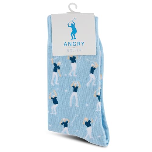 SOCKTOWN Funny Angry Golf Socks For Men, Hilarious Golf Gift