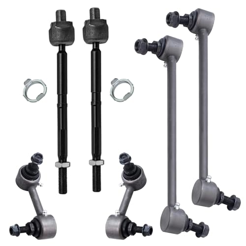Image of Detroit Axle - FWD Front 12pc Struts Kit for 12-14 Honda CR-V, Tie Rods Front and Rear Struts & Coil Spring Sway Bars 2012 2013 2014 Replacement Suspension