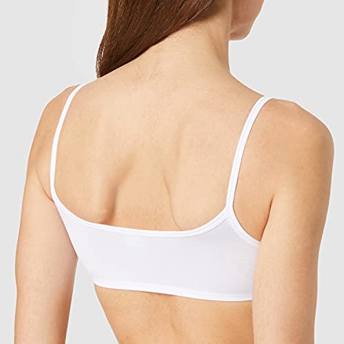 Schiesser Mädchen 2 Pack Unterwäsche Mit Spaghettiträger - 95/5 Organic Cotton Bio Baumwolle Größe 140 Bis 176 Bustier, Weiss_173525, 140 EU