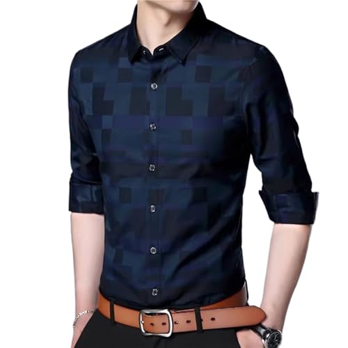 Chemise de qualité supérieure WOLONG manches longues style décontracté