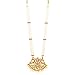 Khushi Purchase Women's Gold Finish 3 Line Padhakam Aaram Gold