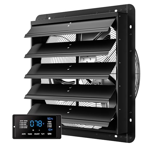 CAMMOO 20 Inch EC Motor Shutter Exhaust Fan, 6 Inch...